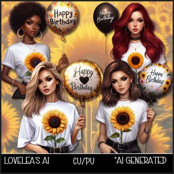 HAPPY BIRTHDAY SUNFLOWER PACK - Click Image to Close