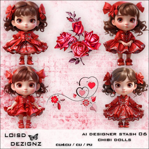 AI Designer Stash 06 - Chibi Dolls - cu4cu/cu/pu - Click Image to Close