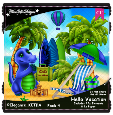 Hello Vacation Elements CU/PU Pack 4