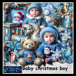Baby christmas boy