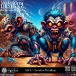 AI - CU Zombie Monkeys (CU4PU / PNG)
