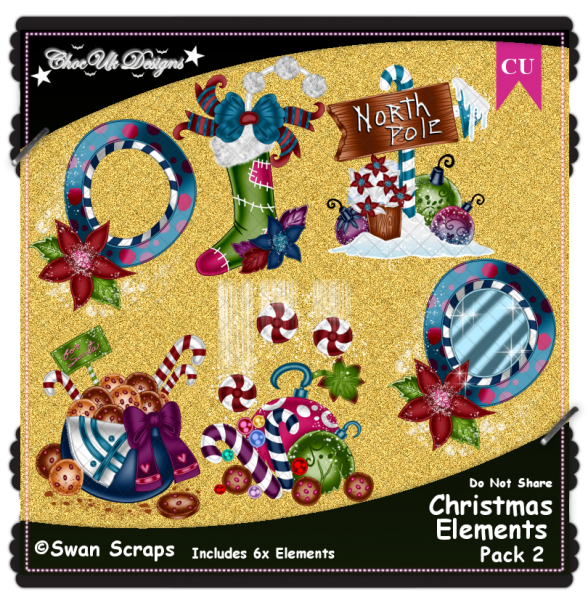 Christmas Elements CU/PU Pack 2 - Click Image to Close