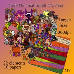 Trick Or Treat Smell My Feet Tagger size Kit