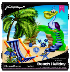 Beach Holiday CU/PU Pack 4