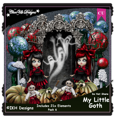 My Little Goth Elements CU/PU Pack 6