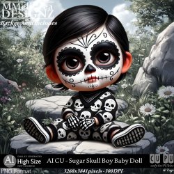 AI - CU Sugar Skull Boy Baby Doll (CU4PU/PNG)