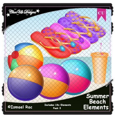 Summer Beach Elements CU/PU Pack 3