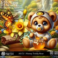 AI - CU Honey Teddy Bear (CU4PU/PNG)