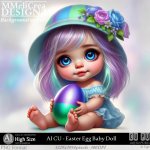 AI - CU Easter Egg Baby Doll (CU4PU/PNG)