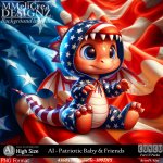 AI - CU4CU - Patriotic Baby & Friends (CU4CU/PNG/PACK)