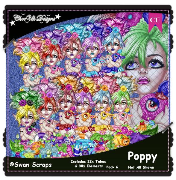 Poppy CU/PU Pack 6 - Click Image to Close