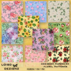 Designer Papers 30 - Floral Patterns - cu4cu/cu/pu