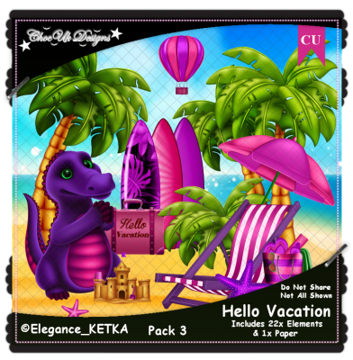 Hello Vacation Elements CU/PU Pack 3