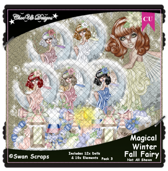 Magical Winter Fall Fairy CU/PU Pack 3 - Click Image to Close