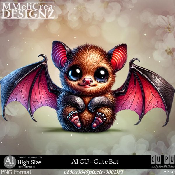 AI - CU Cute Bat (CU4PU/PNG) - Click Image to Close