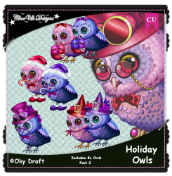 Holiday Owls CU/PU Pack 2 Holiday Owls CU/PU Pack 2