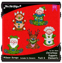 Christmas Puppets Elements CU/PU Pack 6