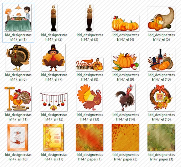 Designer Stash 147 - Thanksgiving Mix - cu4cu/cu/pu - Click Image to Close