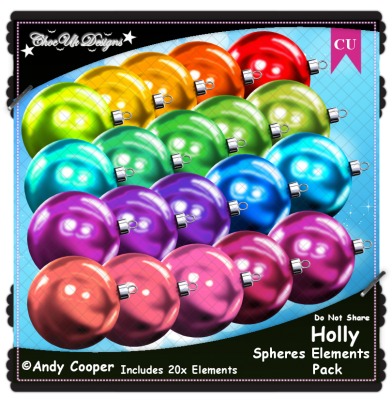 Holly Spheres Elements CU/PU Pack