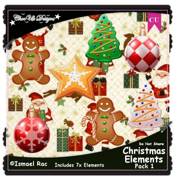 Christmas Elements CU/PU Pack 1 - Click Image to Close