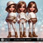 AI - GIRLS PACK CU019 (CU4PU/PNG)