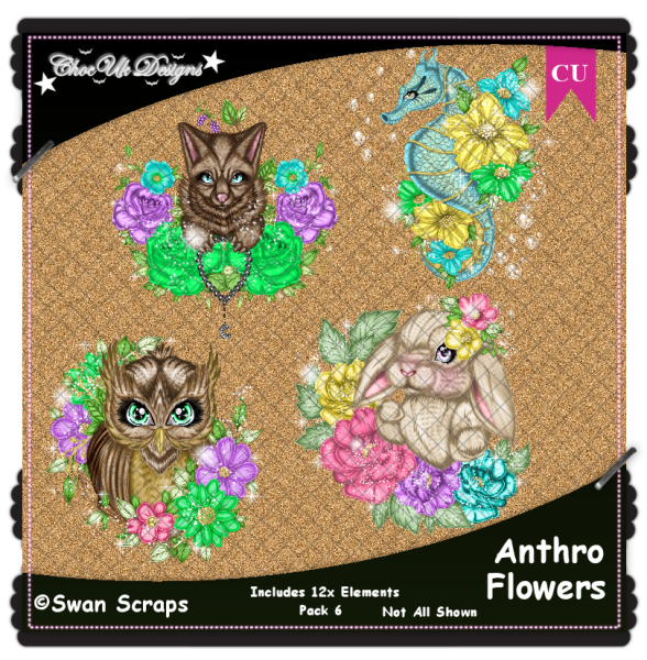 Anthro Flowers Elements CU/PU Pack 6 - Click Image to Close