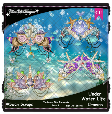 Under Water Life Crowns Elements CU/PU Pack