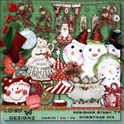 Designer Stash 77 - Christmas Mix - cu4cu / cu / pu