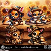 AI - Scarecrow Fallow Deers - CU001 (CU4PU/PNG)