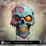 AI - Creepy Dead Heads - CU001 (CU4PU/PNG/PACK)