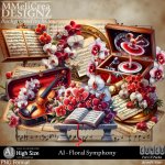 AI - CU4CU - Floral Symphony (CU4CU/PNG)
