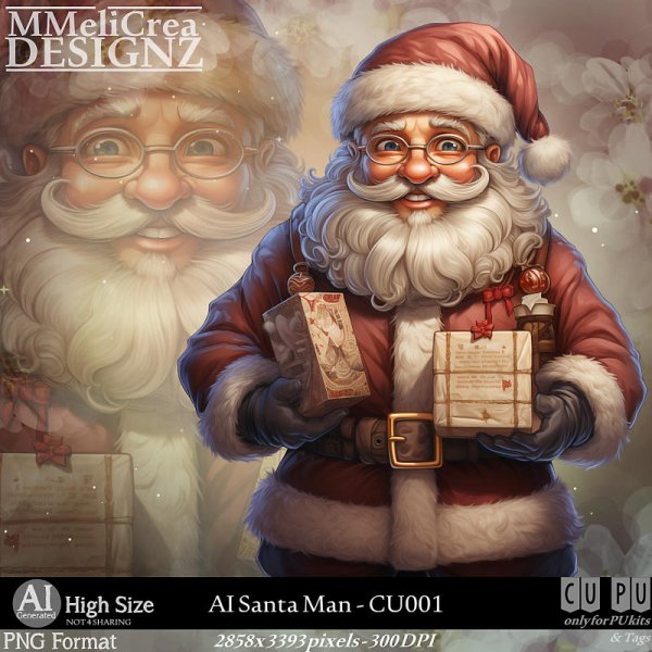 AI - SANTA MAN CU001 (CU4PU/PNG) - Click Image to Close