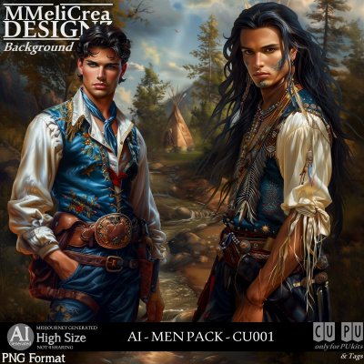 AI - MEN PACK CU001 (CU4PU/PNG)