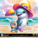 AI - Beach Fun Dolphins - CU003 (CU4PU/PNG)