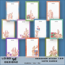 Designer Stash 169 - Note Cards - CU4CU/CU/PU
