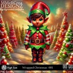 AI - Wrapped Christmas - CU001 (CU4PU/PNG/PACK)