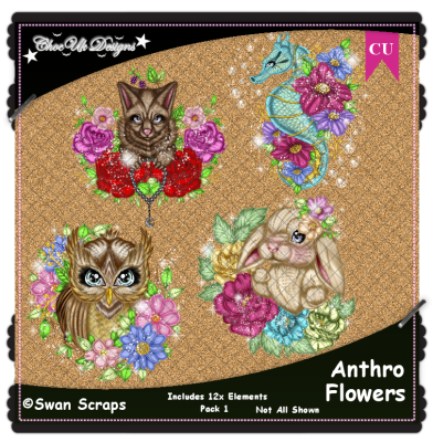 Anthro Flowers Elements CU/PU Pack 1