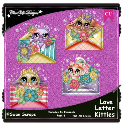 Love Letter Kitties Elements CU/PU Pack 6