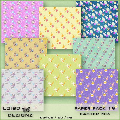 Paper Pack 19 - Easter - cu4cu/cu/pu