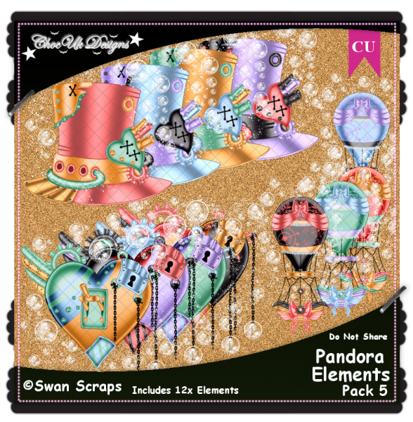 Pandora Elements CU/PU Pack 5 - Click Image to Close