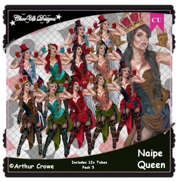 Naipe Queen CU/PU Pack 5 - Click Image to Close