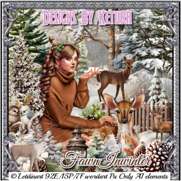 DBK_FawnInWinter - Click Image to Close