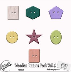 WOODEN BUTTONS CU PACK VOL. 03 - FULL SIZE