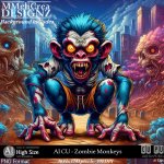 AI - CU Zombie Monkeys (CU4PU / PNG)