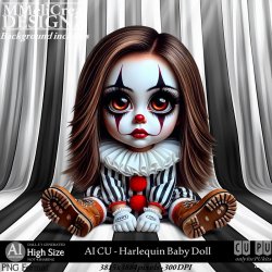 AI - CU Harlequin Baby Doll (CU4PU/PNG)