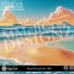 AI - Beach Fun Fish - CU001 (CU4PU/PNG)