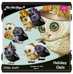 Holiday Owls CU/PU Pack 3 Holiday Owls CU/PU Pack 3