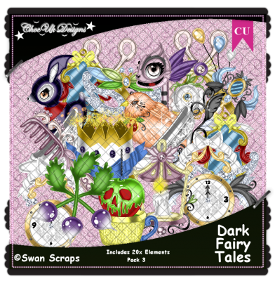 Dark Fairy Tales Elements CU/PU Pack 3