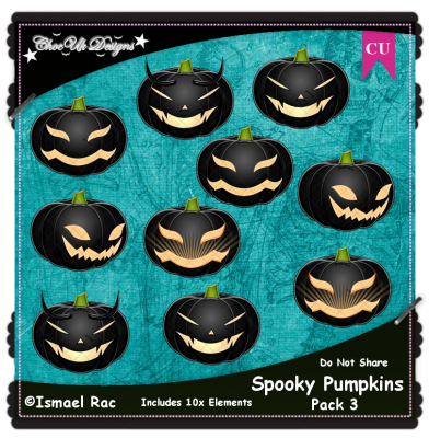 Spooky Pumpkins CU/PU Pack 3