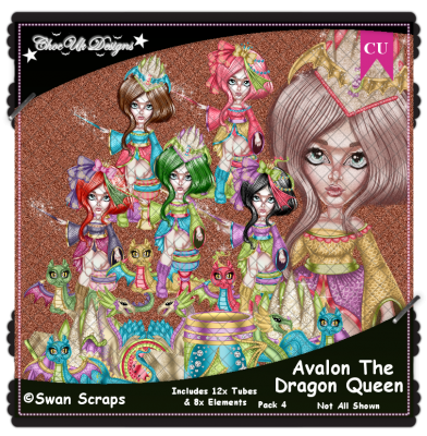 Avalon The Dragon Queen CU/PU Pack 4